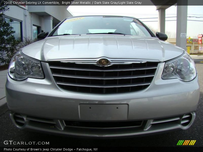 Bright Silver Metallic / Dark Slate Gray/Light Slate Gray 2008 Chrysler Sebring LX Convertible