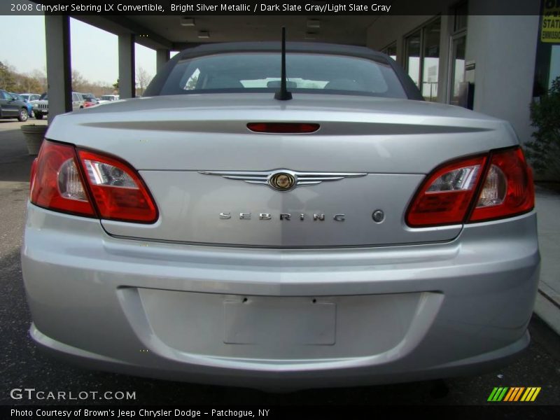 Bright Silver Metallic / Dark Slate Gray/Light Slate Gray 2008 Chrysler Sebring LX Convertible