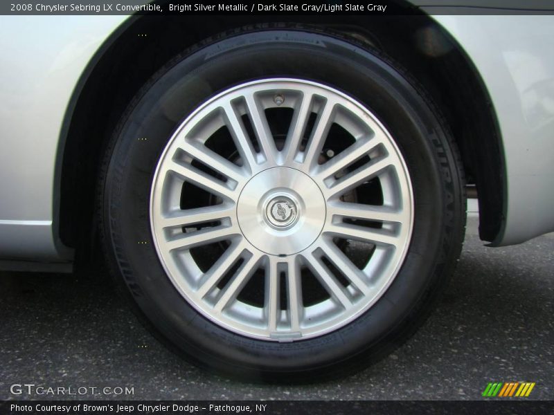 Bright Silver Metallic / Dark Slate Gray/Light Slate Gray 2008 Chrysler Sebring LX Convertible