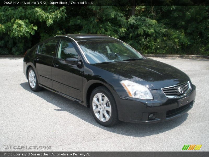 Super Black / Charcoal Black 2008 Nissan Maxima 3.5 SL