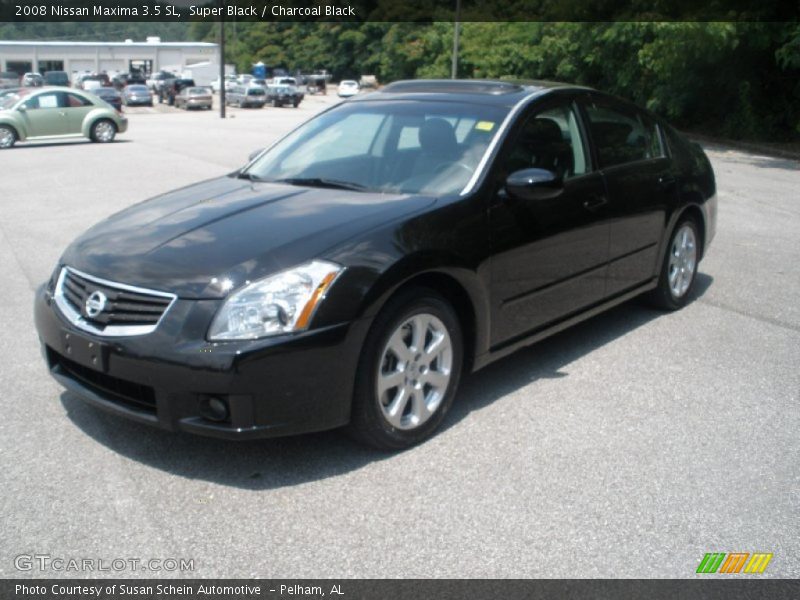 Super Black / Charcoal Black 2008 Nissan Maxima 3.5 SL