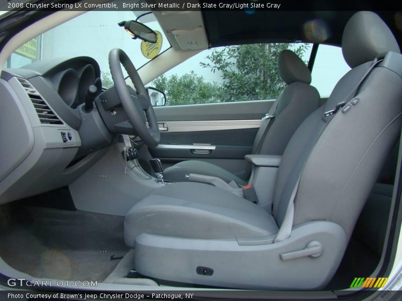 Bright Silver Metallic / Dark Slate Gray/Light Slate Gray 2008 Chrysler Sebring LX Convertible