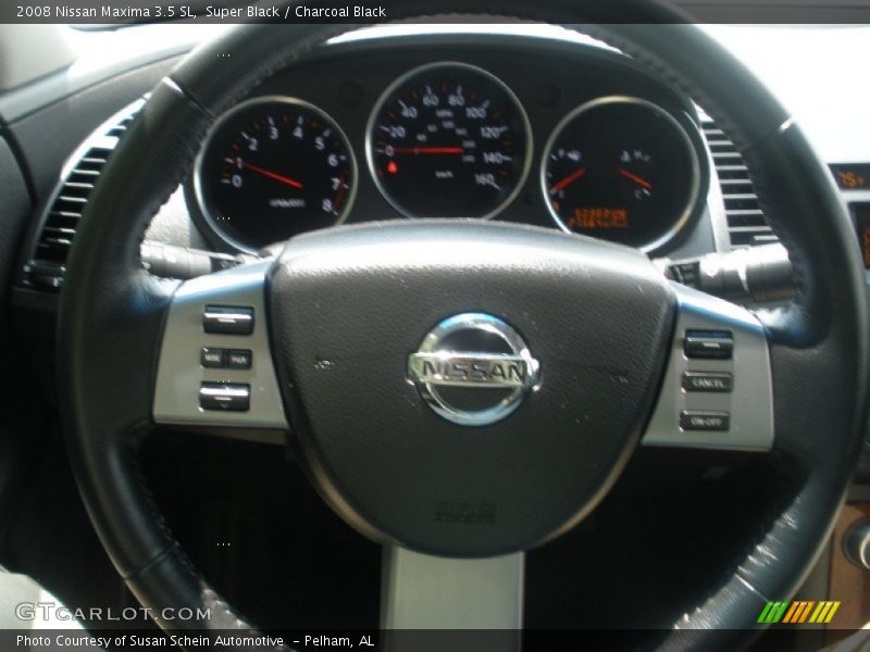 Super Black / Charcoal Black 2008 Nissan Maxima 3.5 SL