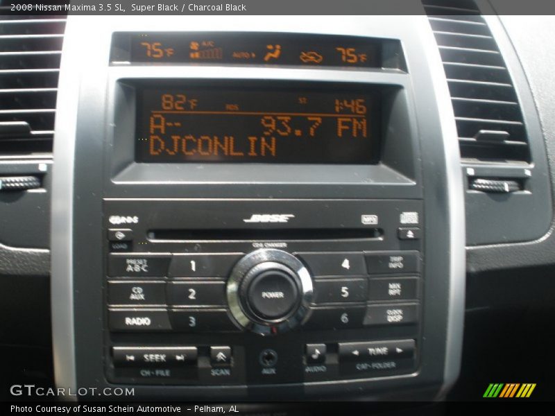 Super Black / Charcoal Black 2008 Nissan Maxima 3.5 SL