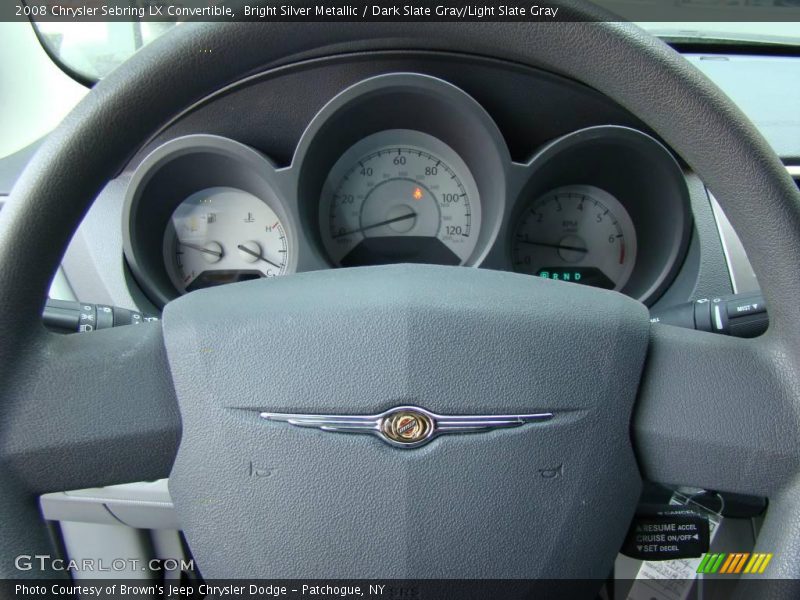 Bright Silver Metallic / Dark Slate Gray/Light Slate Gray 2008 Chrysler Sebring LX Convertible