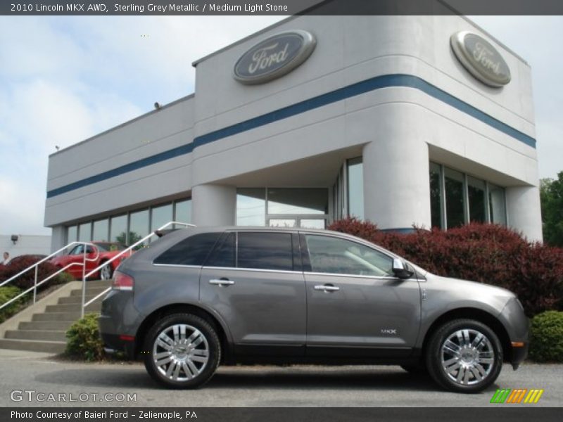 Sterling Grey Metallic / Medium Light Stone 2010 Lincoln MKX AWD