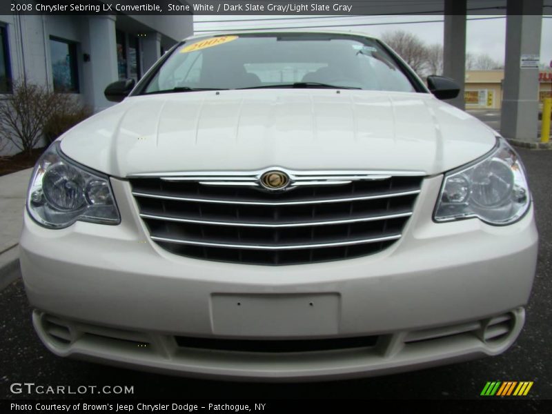 Stone White / Dark Slate Gray/Light Slate Gray 2008 Chrysler Sebring LX Convertible