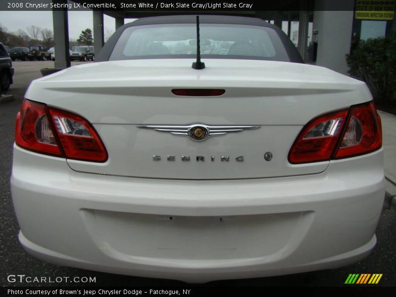 Stone White / Dark Slate Gray/Light Slate Gray 2008 Chrysler Sebring LX Convertible