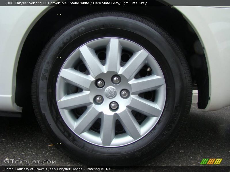Stone White / Dark Slate Gray/Light Slate Gray 2008 Chrysler Sebring LX Convertible