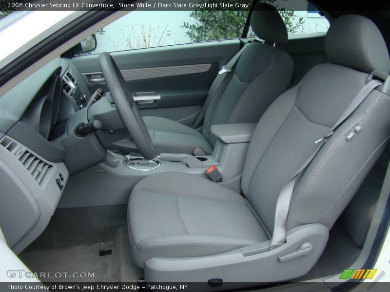 Stone White / Dark Slate Gray/Light Slate Gray 2008 Chrysler Sebring LX Convertible
