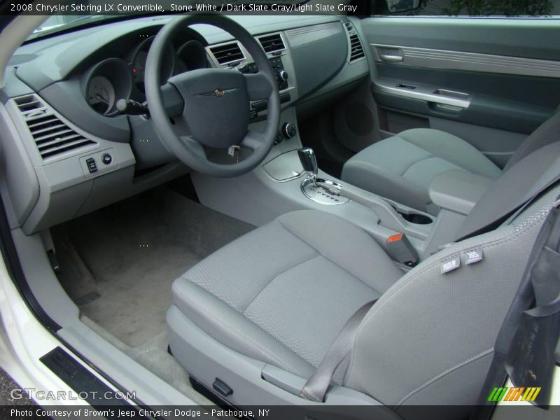 Stone White / Dark Slate Gray/Light Slate Gray 2008 Chrysler Sebring LX Convertible