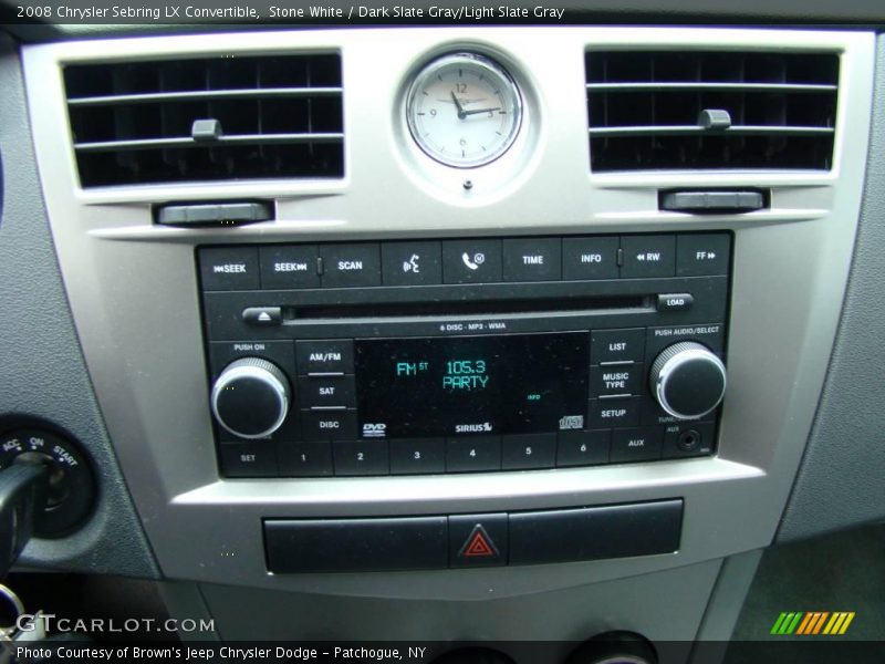 Stone White / Dark Slate Gray/Light Slate Gray 2008 Chrysler Sebring LX Convertible