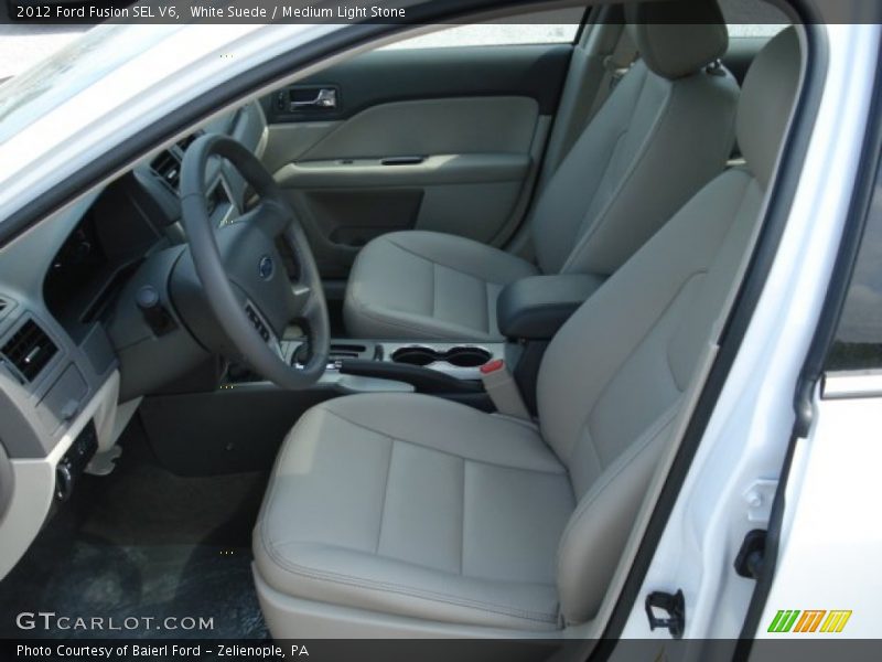 White Suede / Medium Light Stone 2012 Ford Fusion SEL V6