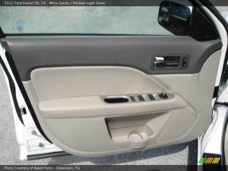 White Suede / Medium Light Stone 2012 Ford Fusion SEL V6
