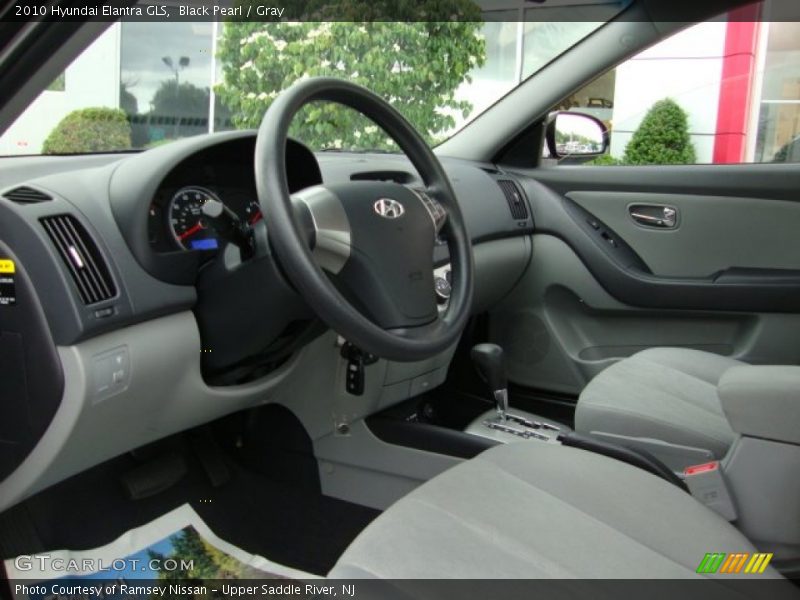 Black Pearl / Gray 2010 Hyundai Elantra GLS
