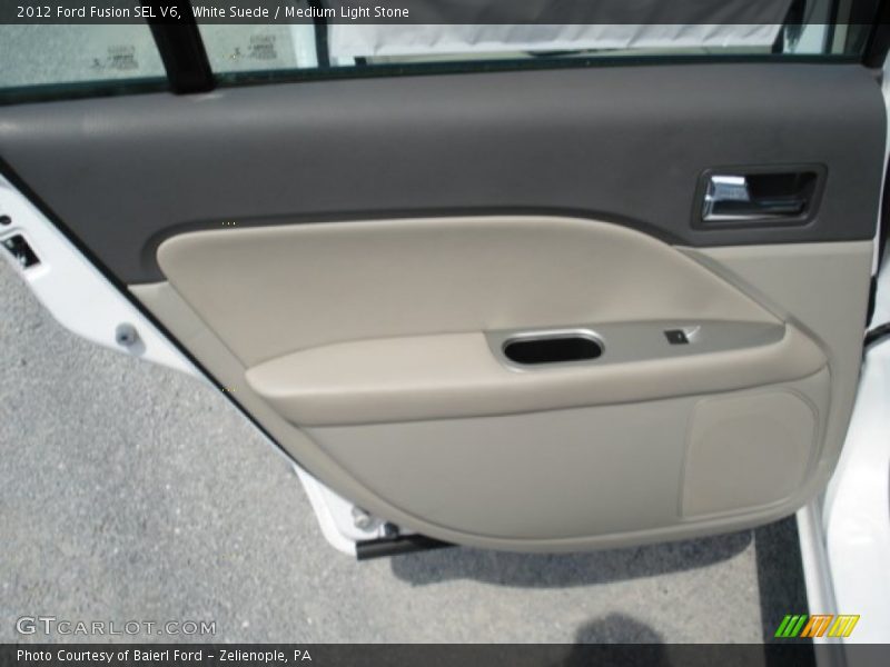 White Suede / Medium Light Stone 2012 Ford Fusion SEL V6