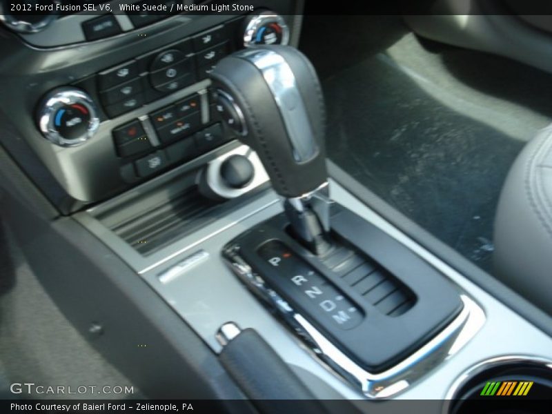 White Suede / Medium Light Stone 2012 Ford Fusion SEL V6