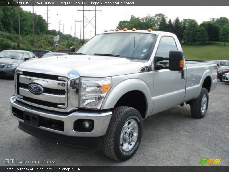 Ingot Silver Metallic / Steel 2012 Ford F350 Super Duty XLT Regular Cab 4x4