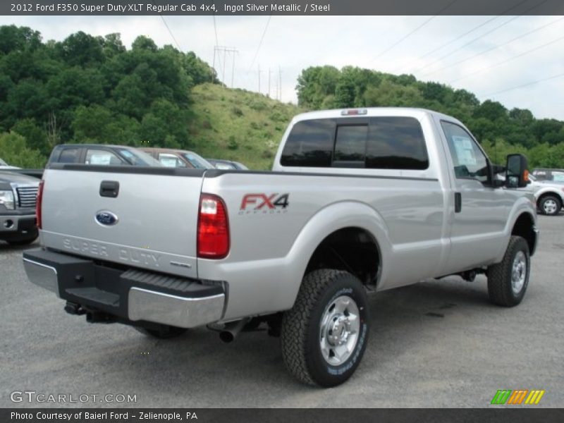  2012 F350 Super Duty XLT Regular Cab 4x4 Ingot Silver Metallic