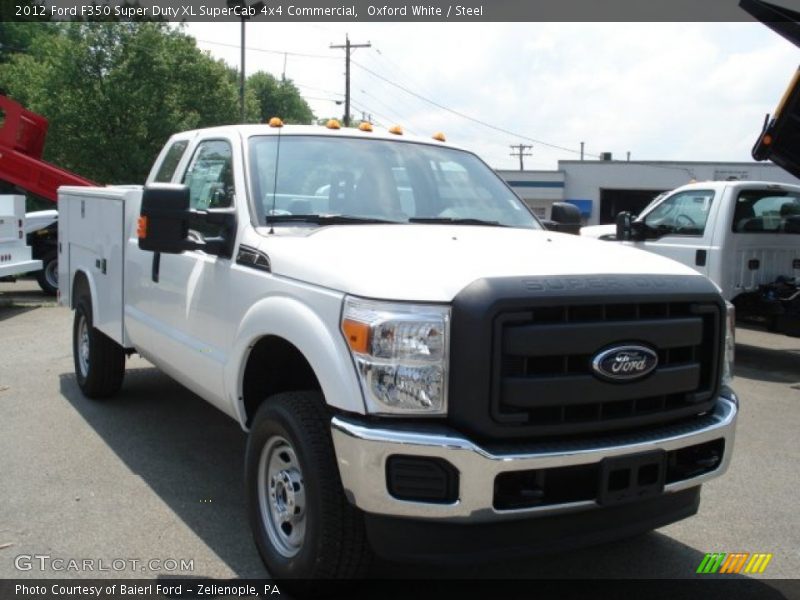 Oxford White / Steel 2012 Ford F350 Super Duty XL SuperCab 4x4 Commercial