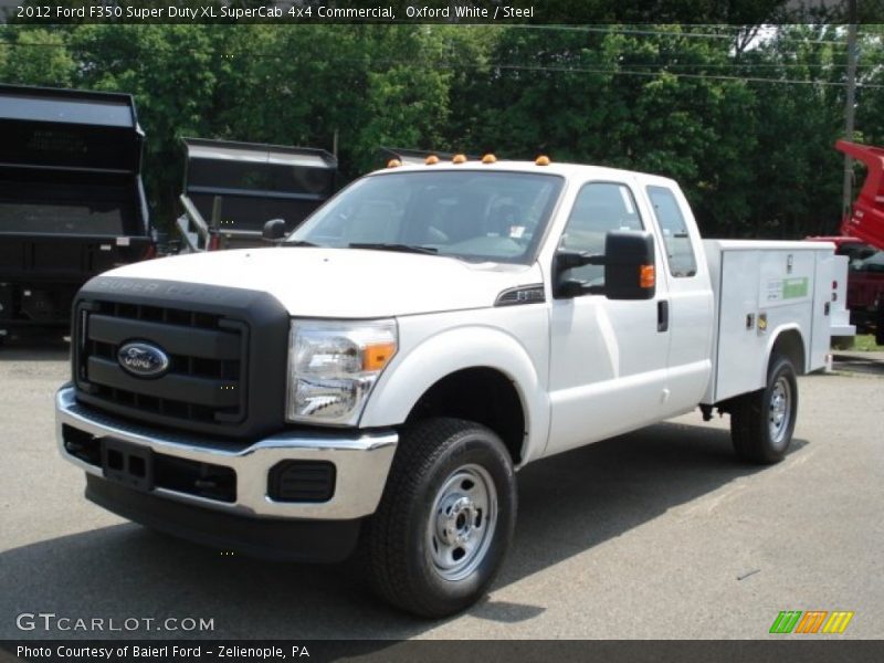 Oxford White / Steel 2012 Ford F350 Super Duty XL SuperCab 4x4 Commercial