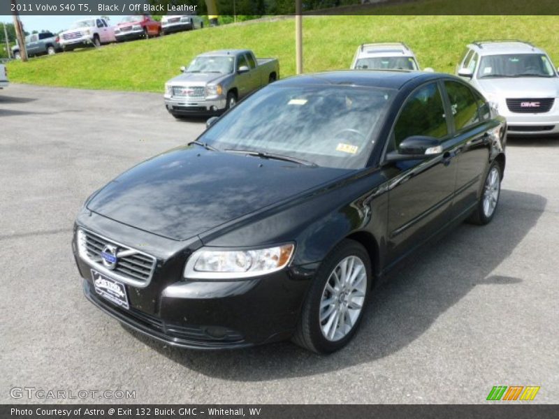 Black / Off Black Leather 2011 Volvo S40 T5