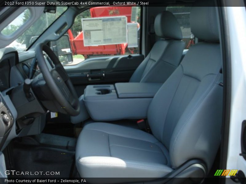  2012 F350 Super Duty XL SuperCab 4x4 Commercial Steel Interior