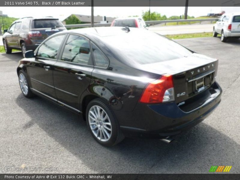 Black / Off Black Leather 2011 Volvo S40 T5