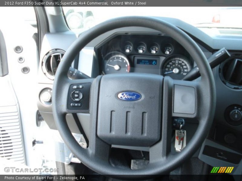  2012 F350 Super Duty XL SuperCab 4x4 Commercial Steering Wheel