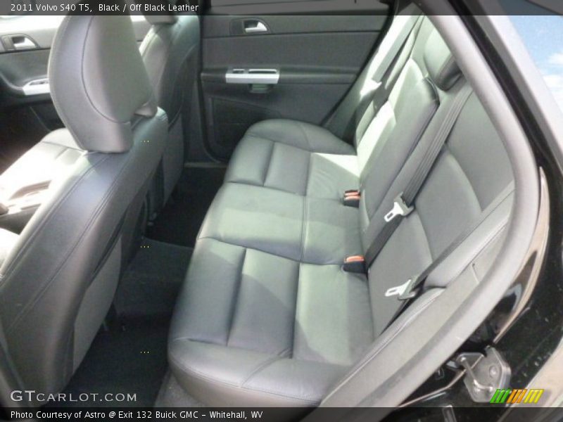 Black / Off Black Leather 2011 Volvo S40 T5