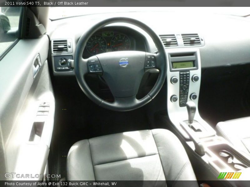Black / Off Black Leather 2011 Volvo S40 T5