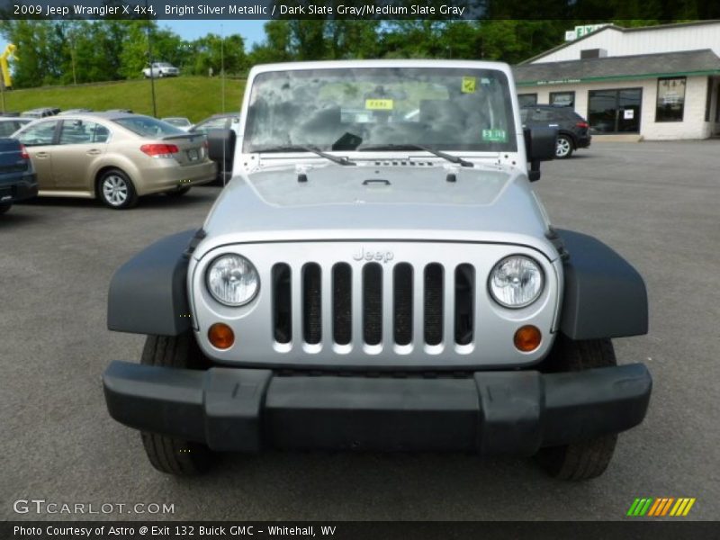Bright Silver Metallic / Dark Slate Gray/Medium Slate Gray 2009 Jeep Wrangler X 4x4