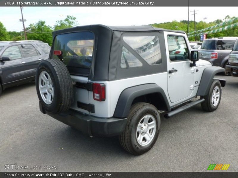 Bright Silver Metallic / Dark Slate Gray/Medium Slate Gray 2009 Jeep Wrangler X 4x4