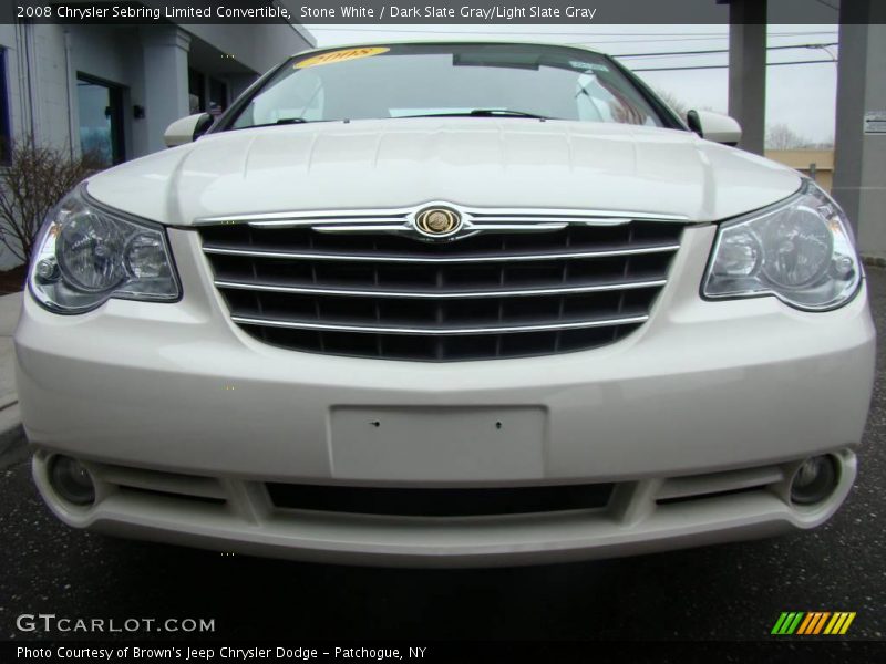Stone White / Dark Slate Gray/Light Slate Gray 2008 Chrysler Sebring Limited Convertible