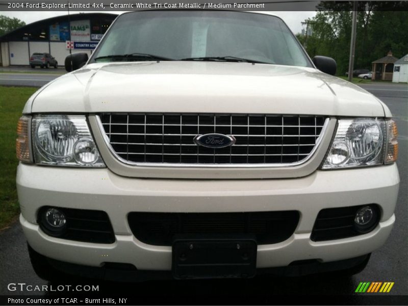 Ceramic White Tri Coat Metallic / Medium Parchment 2004 Ford Explorer Limited 4x4