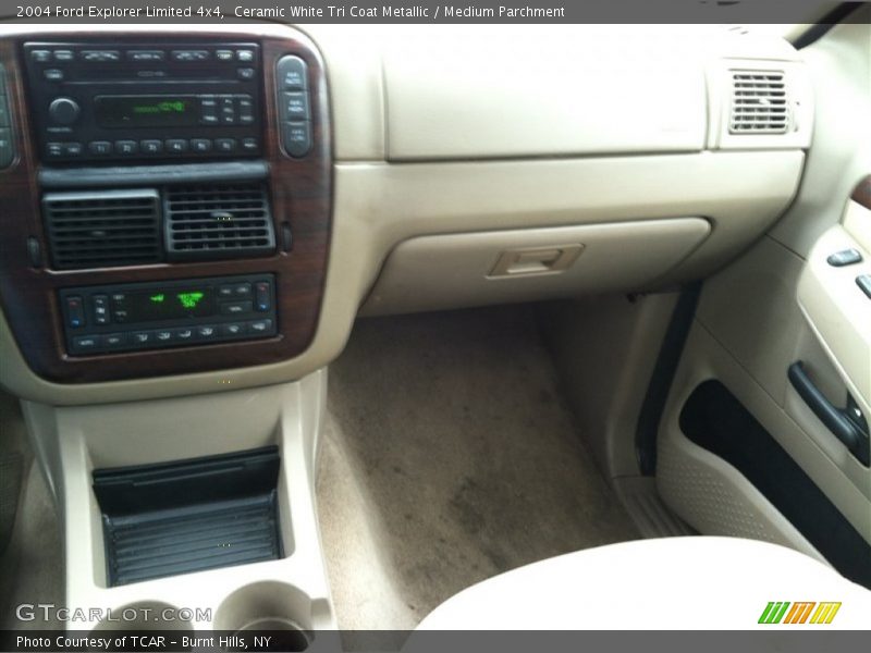 Ceramic White Tri Coat Metallic / Medium Parchment 2004 Ford Explorer Limited 4x4