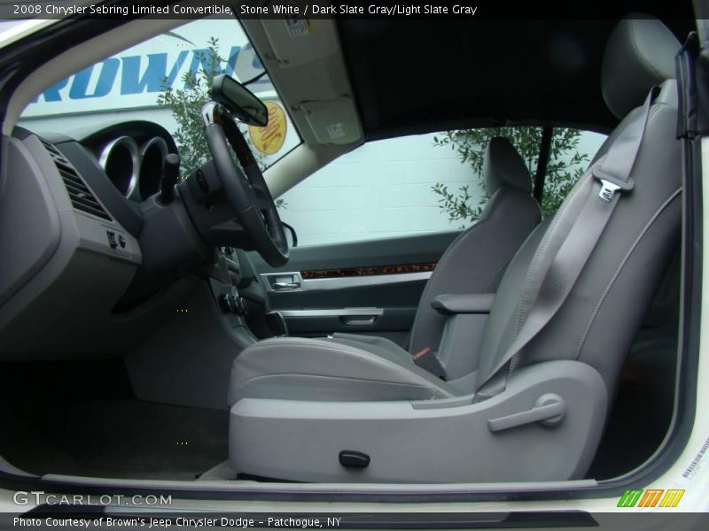 Stone White / Dark Slate Gray/Light Slate Gray 2008 Chrysler Sebring Limited Convertible