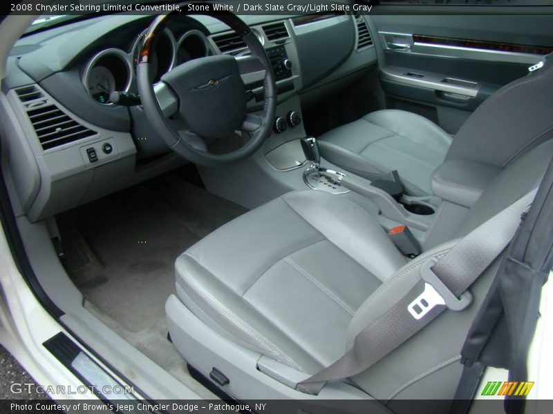 Stone White / Dark Slate Gray/Light Slate Gray 2008 Chrysler Sebring Limited Convertible