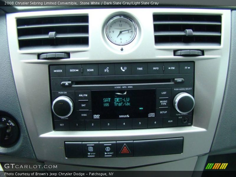 Stone White / Dark Slate Gray/Light Slate Gray 2008 Chrysler Sebring Limited Convertible