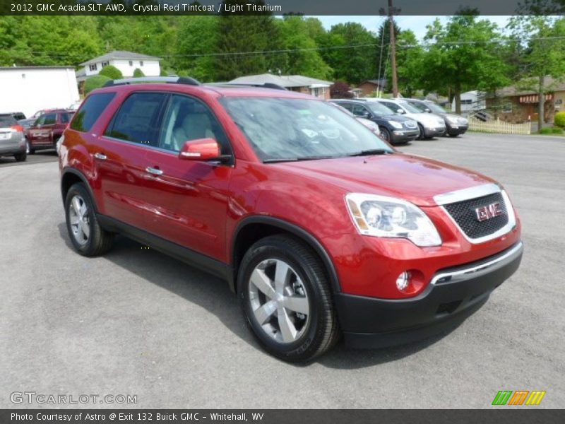 Crystal Red Tintcoat / Light Titanium 2012 GMC Acadia SLT AWD