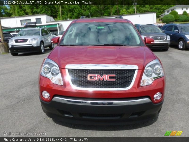 Crystal Red Tintcoat / Light Titanium 2012 GMC Acadia SLT AWD