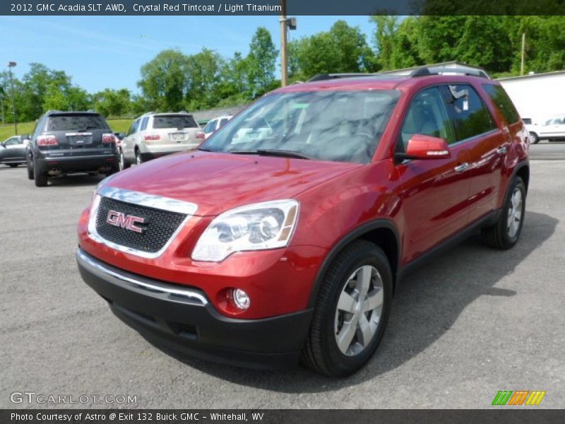 Crystal Red Tintcoat / Light Titanium 2012 GMC Acadia SLT AWD