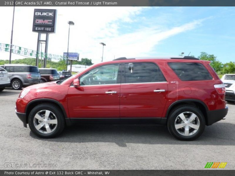 Crystal Red Tintcoat / Light Titanium 2012 GMC Acadia SLT AWD