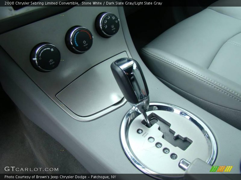 Stone White / Dark Slate Gray/Light Slate Gray 2008 Chrysler Sebring Limited Convertible