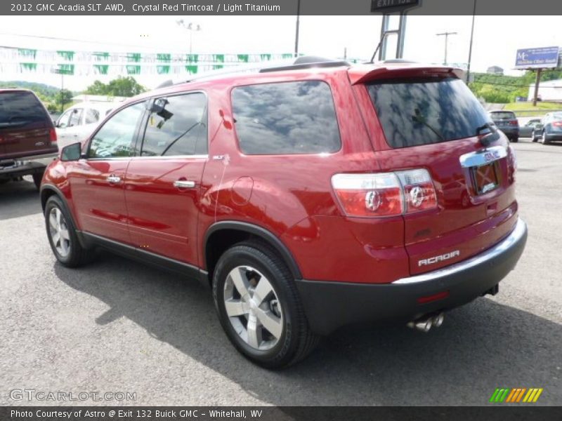 Crystal Red Tintcoat / Light Titanium 2012 GMC Acadia SLT AWD