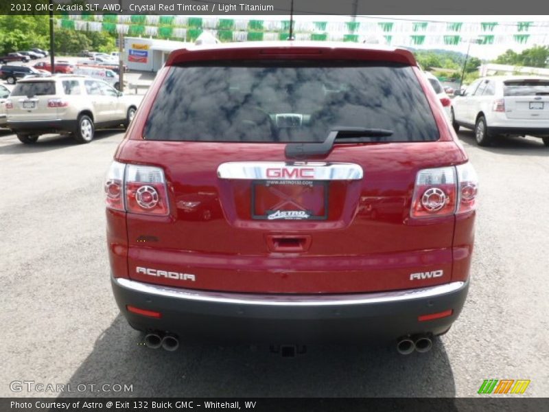 Crystal Red Tintcoat / Light Titanium 2012 GMC Acadia SLT AWD