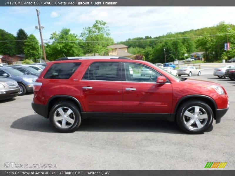 Crystal Red Tintcoat / Light Titanium 2012 GMC Acadia SLT AWD