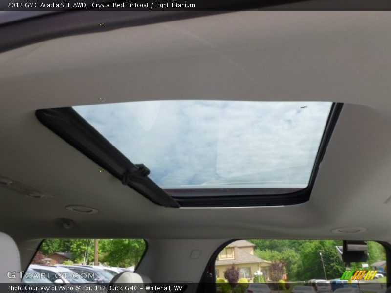 Crystal Red Tintcoat / Light Titanium 2012 GMC Acadia SLT AWD
