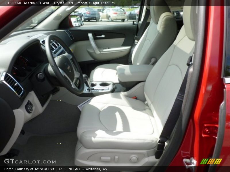 Crystal Red Tintcoat / Light Titanium 2012 GMC Acadia SLT AWD