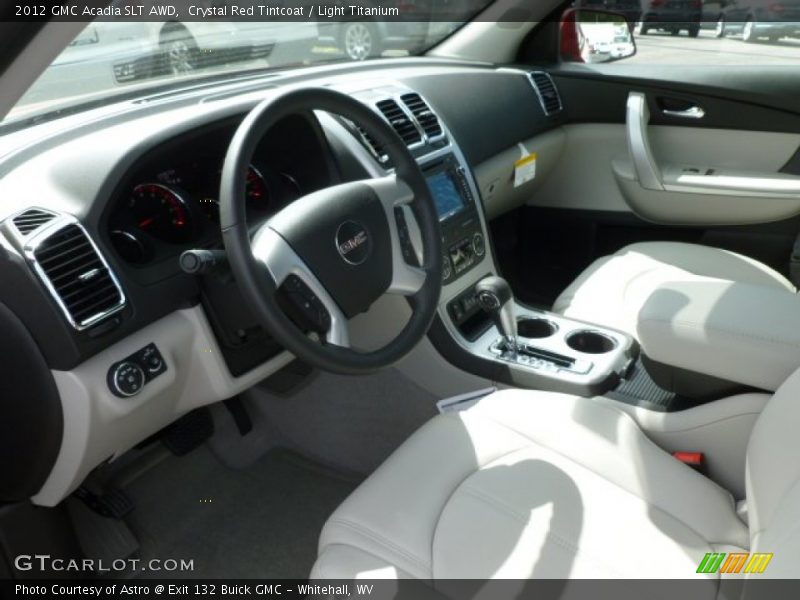 Crystal Red Tintcoat / Light Titanium 2012 GMC Acadia SLT AWD